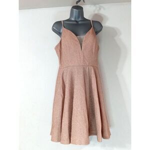 Elegant Rose Gold Women's Dress